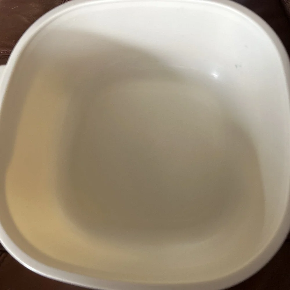 VTG Rubbermaid Large Square Container 2249 - 12 Cups - Beige w/ Matching Lid